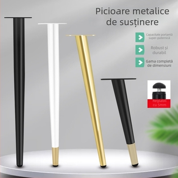Picioare extinse pentru masă și dulapuri, piese de mobilier din fier forjat cu finisaj emailat