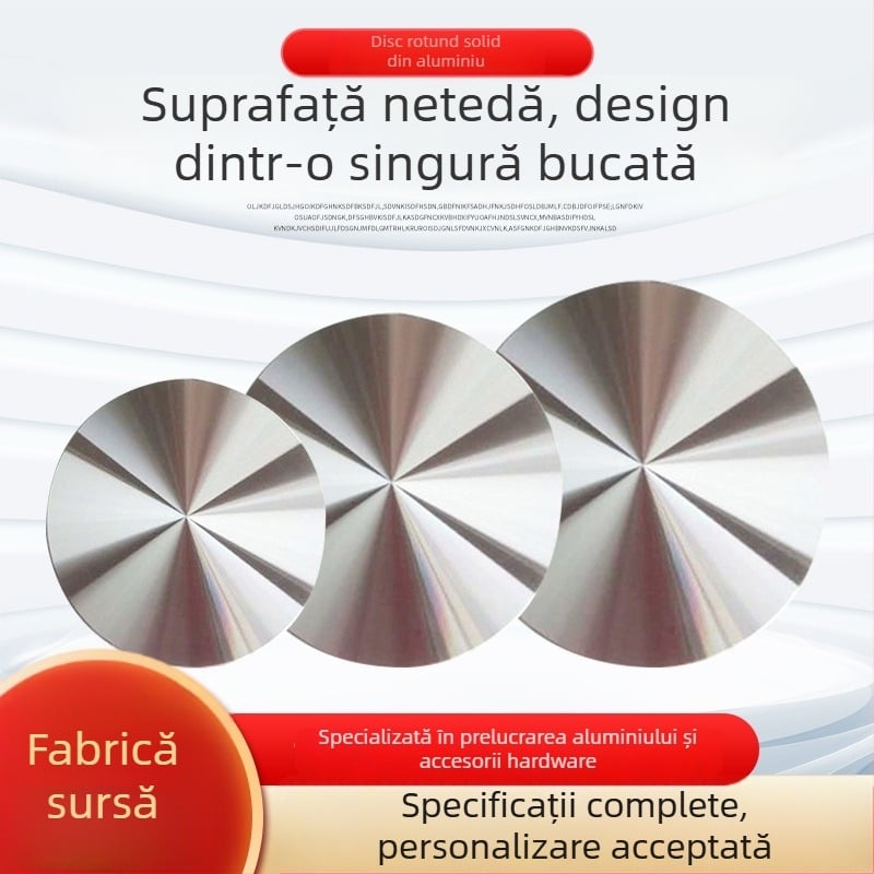 Disc rotund solid din aluminiu pentru componente de mobilier
