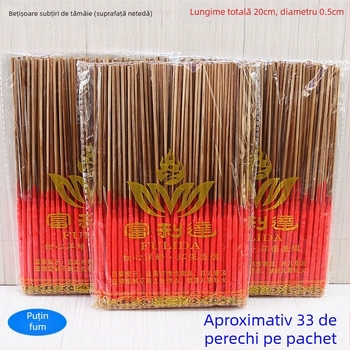 Lumânări roșii din bambus, pe bețe, subțiri, suprafață netedă, fără text, pentru iluminare casnică, ocazii festive, pachet de 33 perechi
