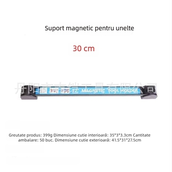 Raft magnetic puternic pentru depozitare, suport pentru unelte, bandă organizatoare metalică, suport pentru cuțite