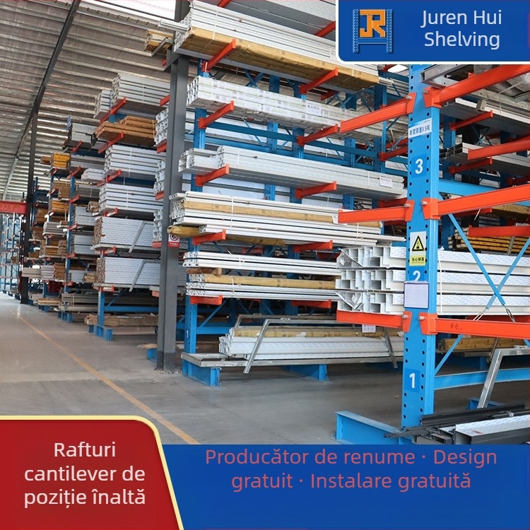 Raft cantilever greu, cu două fețe, pentru unelte și materiale, din oțel