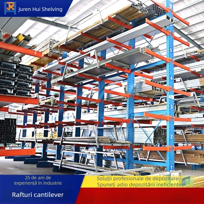 Raft cantilever greu, cu două fețe, pentru unelte și materiale, din oțel