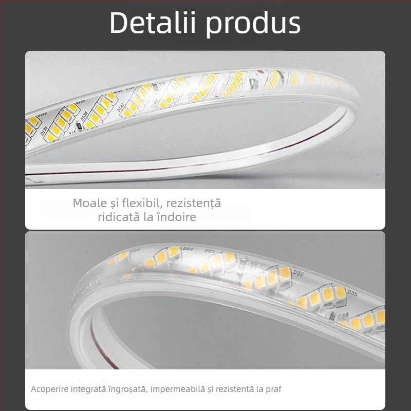 Bandă LED cu înaltă luminozitate pentru fundalul plafonului sufrageriei – iluminare interioară, fără reglaj al intensității, nu este rezistentă la apă
