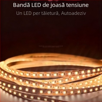 Bandă LED 24V 2835 RGB, temperatură dublă a culorii, autoadezivă, lumină liniară ultra-luminoasă, fără pâlpăire, reglaj inteligent