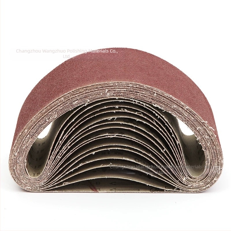Bandă de șlefuit rezistentă la uzură 610×100 mm pentru prelucrarea lemnului și lustruirea metalelor, potrivită pentru aluminiu și cupru; abraziv: oxid de aluminiu