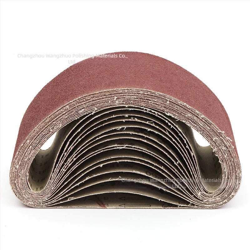 Bandă de șlefuit rezistentă la uzură 610×100 mm pentru prelucrarea lemnului și lustruirea metalelor, potrivită pentru aluminiu și cupru; abraziv: oxid de aluminiu