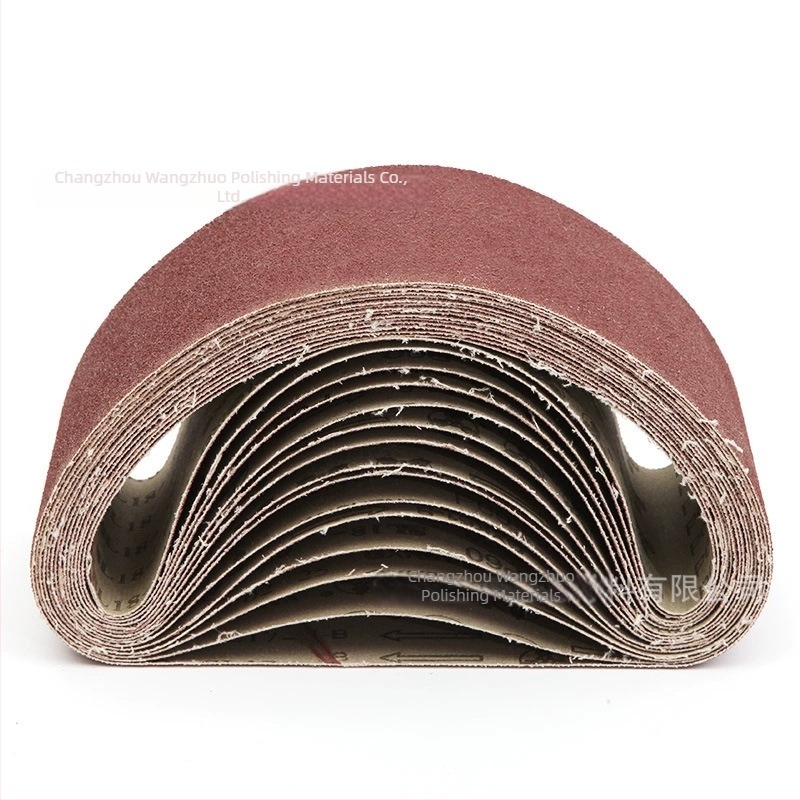 Bandă de șlefuit rezistentă la uzură 610×100 mm pentru prelucrarea lemnului și lustruirea metalelor, potrivită pentru aluminiu și cupru; abraziv: oxid de aluminiu