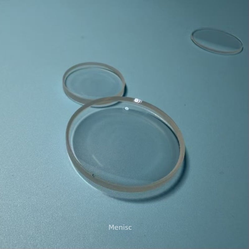 Lentilă menisc din sticlă optică K9, lentilă sferică de înaltă definiție, ansamblu de lentile cu prismă și lentile concave-convexe