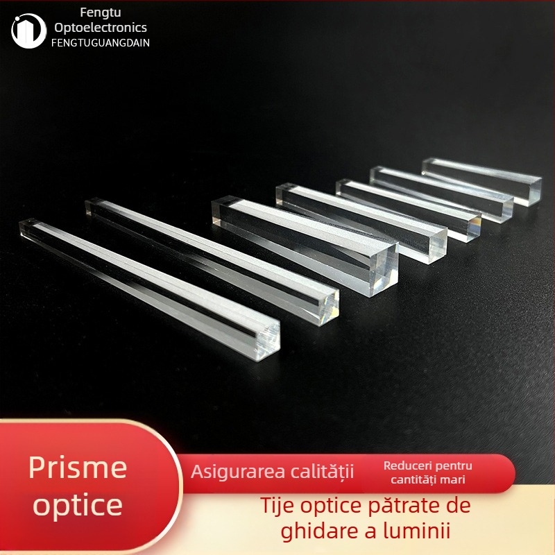 Prisma ghid de lumină pentru iluminat scenic, sticlă optic K9 cuarț