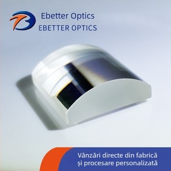 Oglindă cilindrică plan-convexă din fluorură de litiu, acoperire opțională, dimensiune personalizabilă, lentilă optic, prism