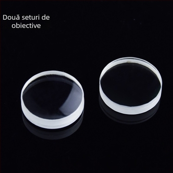 Binoclu 8x21 cu sistem de cale optic, lentile din sticlă optică, ocular, prismă, obiectiv — set complet