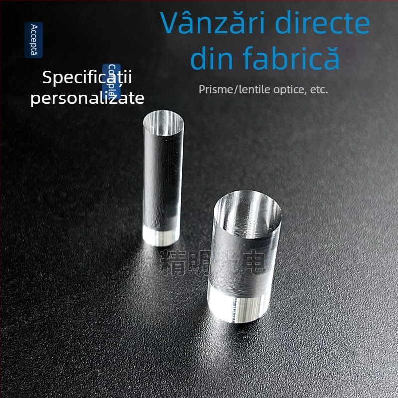 Şină ghidare a luminii din cuarț, tijă cu diametrul de 5 mm sau 10 mm, tijă oglindă, tijă laser din sticlă cilindrică K9