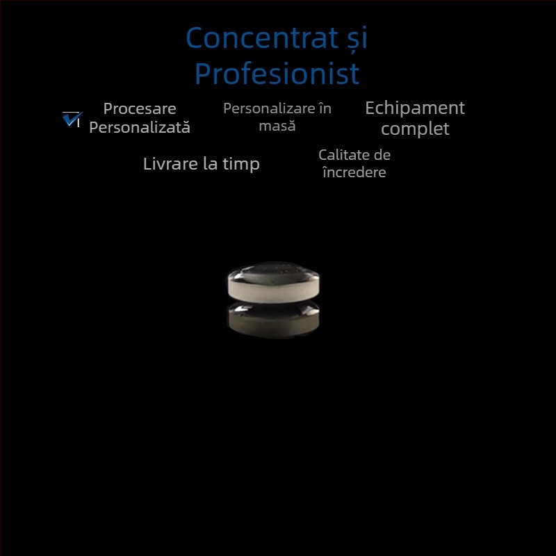 Lentilă mică dublu convexă, diametrul 6 mm, lentilă optică din sticlă pentru microscop cu laser