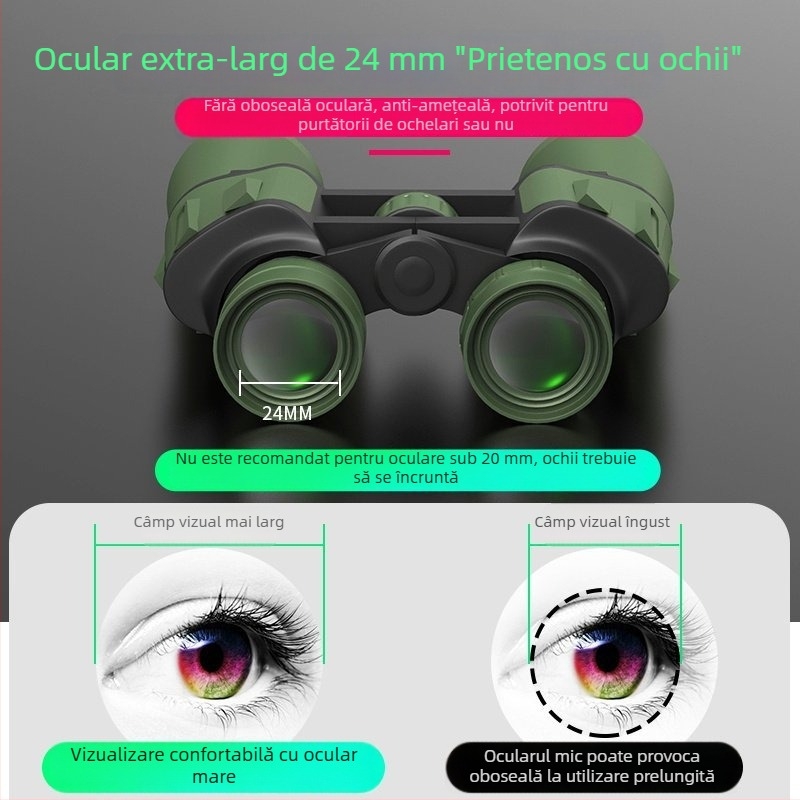 Binoclu cu mărire mare, claritate HD, viziune nocturnă în condiții de iluminare scăzută, potrivit pentru concerte, utilizare profesională, conectare la telefonul mobil pentru fotografie, adulți.