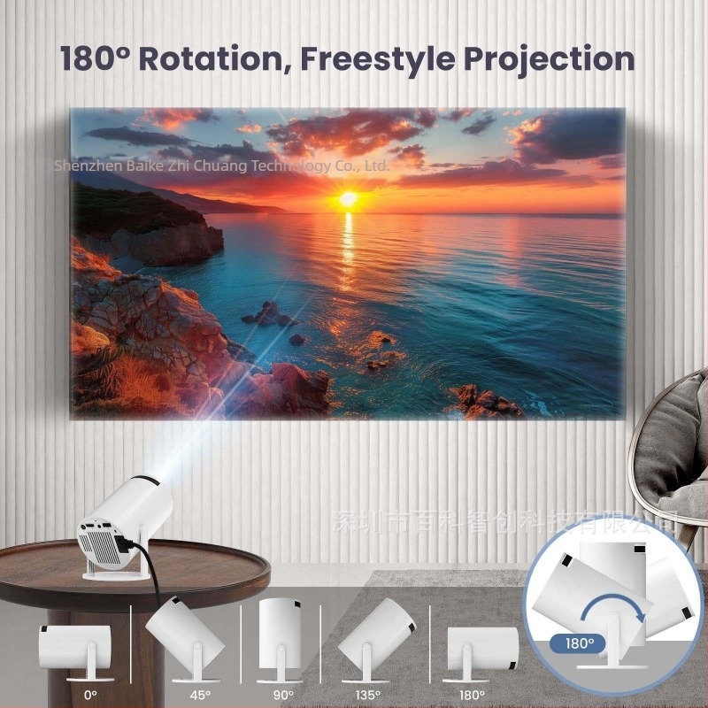 HY300 Mini Proiector pentru Acasă și Exterior — Proiector LCD Portabil HD
