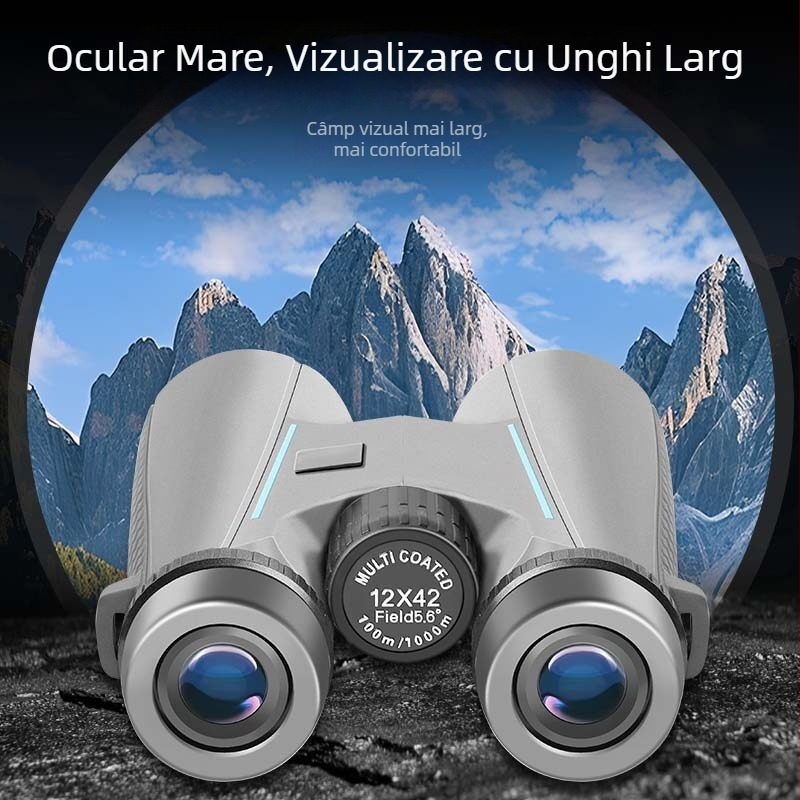 Binoclu HD cu stabilizare optică și mărire mare, vizionare în condiții de lumină redusă, portabil pentru observații în aer liber, astronomie și concerte – utilizare profesională