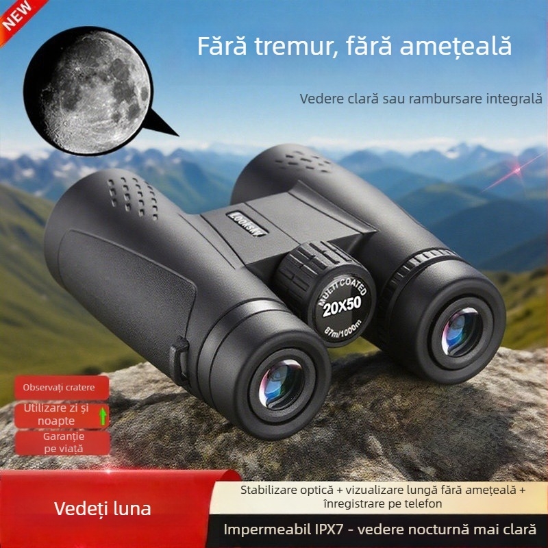 Monoclu portabil cu zoom variabil, performanță înaltă, vizualizare nocturnă în condiții de iluminare redusă, pentru concerte și astronomie – zi și noapte