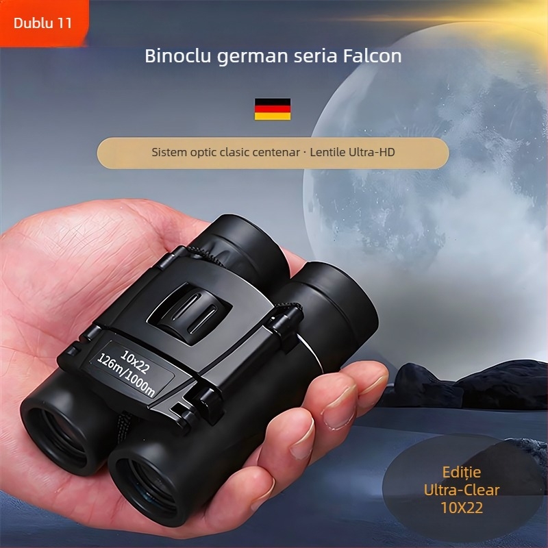 Binoclu pliabil HD cu 8x mărire, vizionare nocturnă, pentru concerte și fotografiere cu telefonul