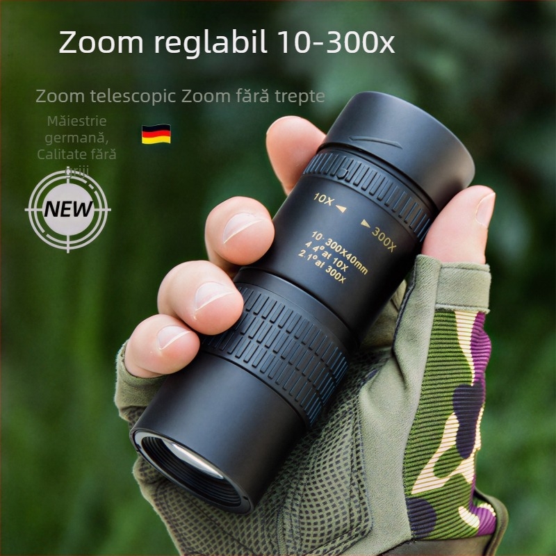 Telesco monocular cu mărire variabilă, înaltă definiție, nivel profesional, portabil pentru concerte, fotografie cu telefonul, observarea păsărilor în aer liber