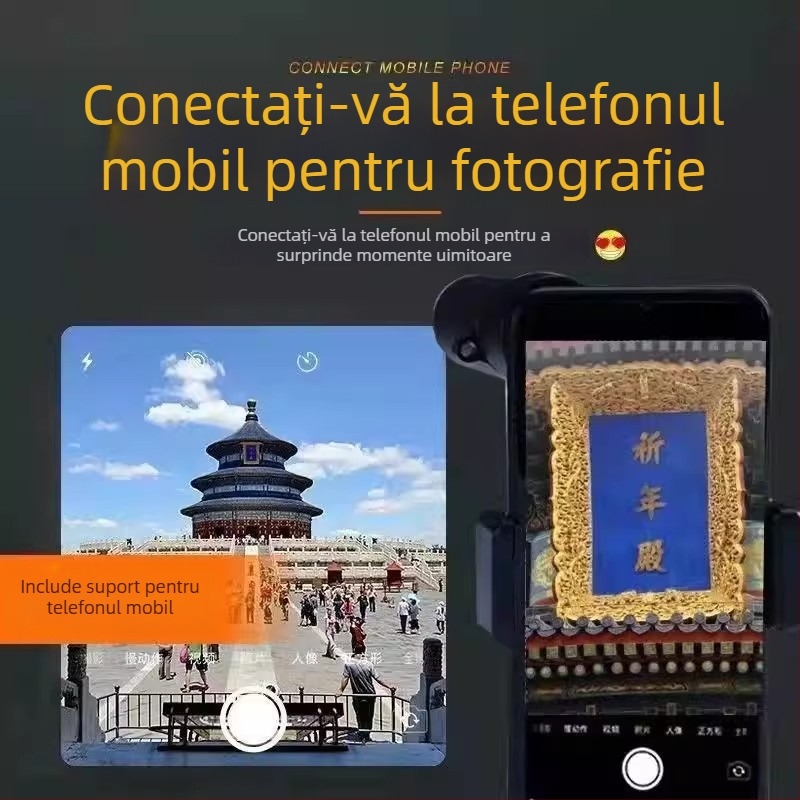 Telescop monocular 8x, imagine HD, vizionare nocturnă, fotografiere în aer liber