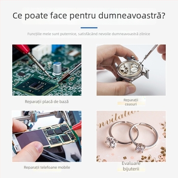 Opt seturi de 16 lupe LED montate pe cap, pentru reparații ale bijuteriilor și ceasurilor, plăci de circuite și componente electronice
