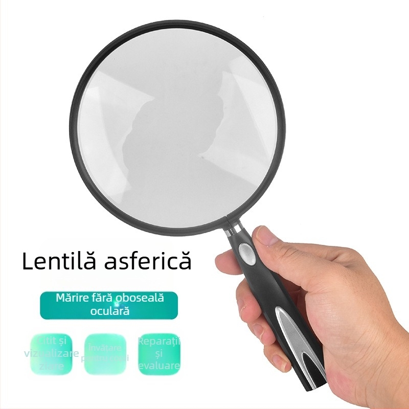 Lupă de mână cu sticlă optică de înaltă definiție, stil japonez, pentru citire la vârstnici, copii și studenți