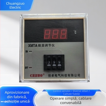XMTA-2001 Regulator digital de temperatură de tip K, 220V, interval 0–399 °C, montaj pe panou