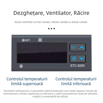 STC-9200 Controler digital de temperatură pentru congelator cu funcție de dezghețare