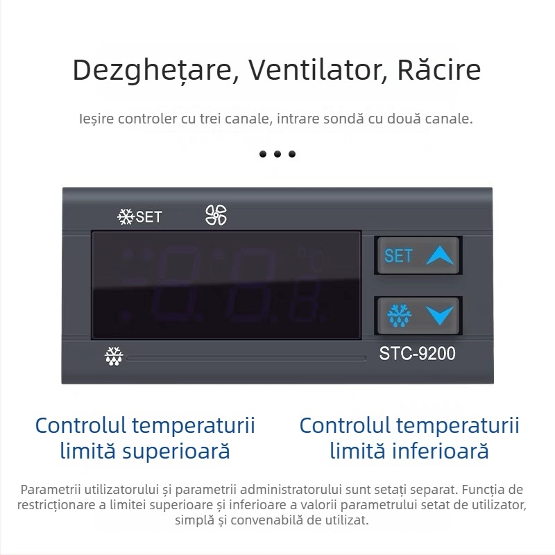 STC-9200 Controler digital de temperatură pentru congelator cu funcție de dezghețare