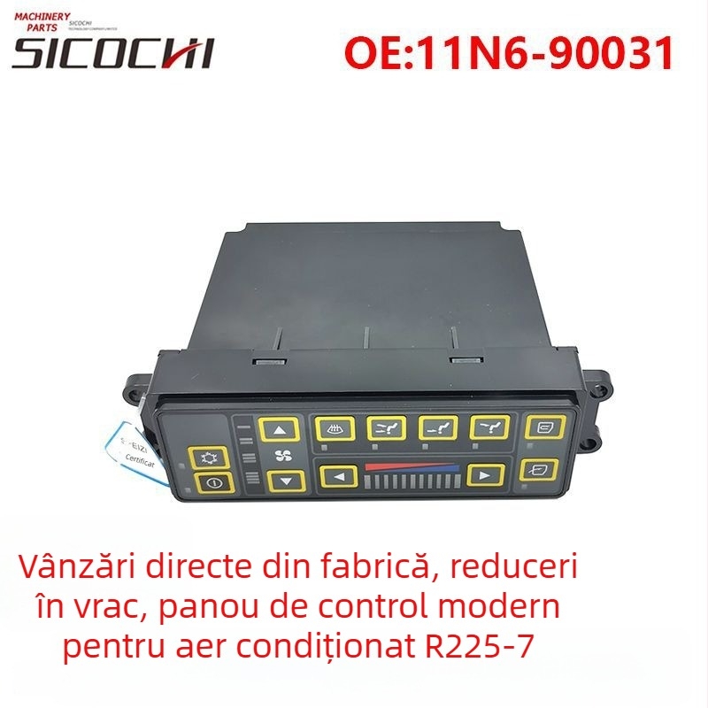 Panou de control pentru climatizare Hyundai R225-7 și 210LC-7, regulator de temperatură/controler 11N6-90031