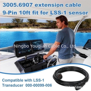Cablu de extindere senzor cu 9 pini, 10 ft, impermeabil de nivel marinar, compatibil cu 3005.6907