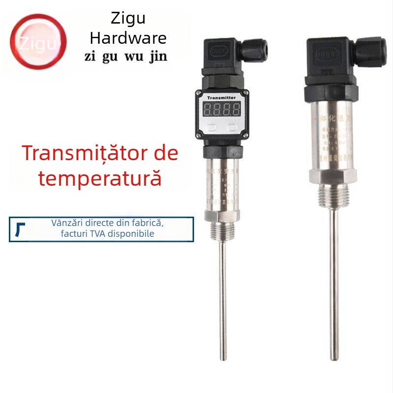Transmițător de temperatură integrat și senzor, registrator de temperatură, control, afișaj digital, 4-20 mA