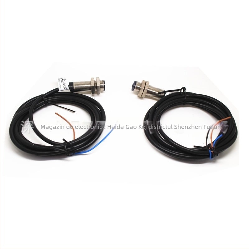 Senzor laser M12 mic, 5V, emițător și receptor laser prin fascicul, 30 m întrerupător fotoelectric infraroșu