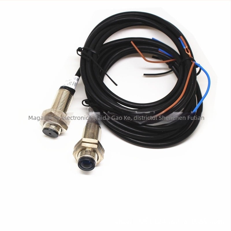 Senzor laser M12 mic, 5V, emițător și receptor laser prin fascicul, 30 m întrerupător fotoelectric infraroșu