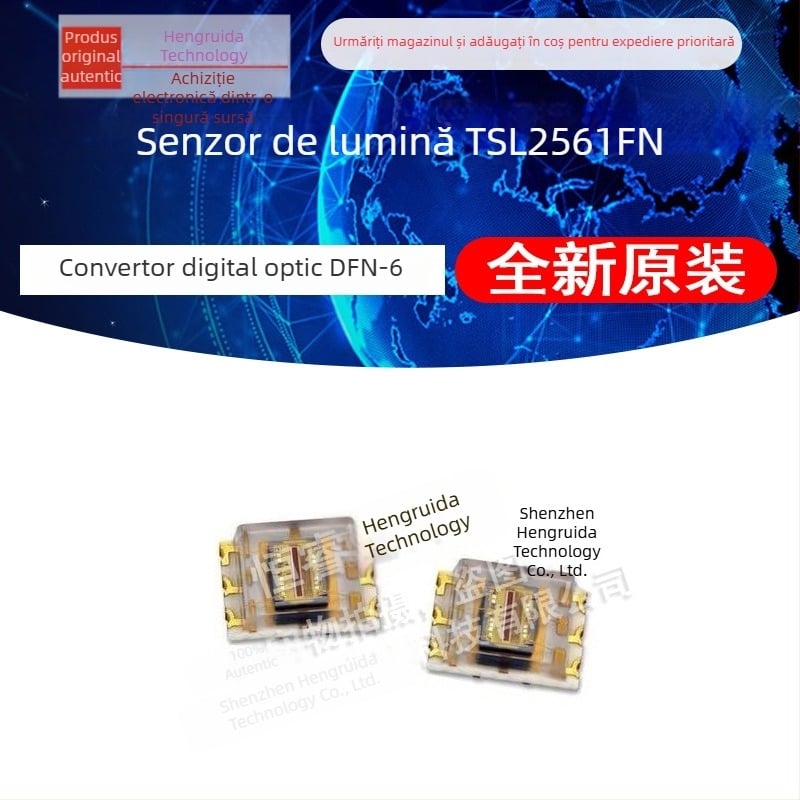 Senzor de iluminanță TSL2561FN, DFN-6 ambalaj, convertor optic-digital