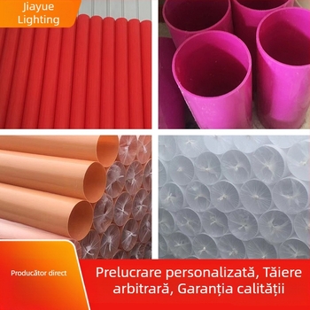 Abajur acrilic impermeabil pentru iluminat de grădină, design cilindro-pătrat, 10×10×10 cm