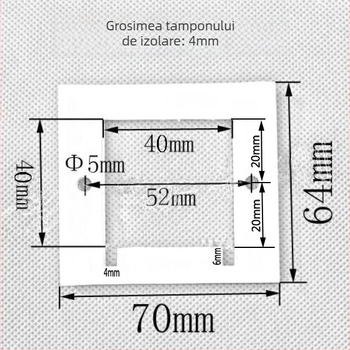 Pătură izolantă specială de 40 mm pentru răcitor termoelectric, garnitură etanșă și pernă rezistentă la umezeală