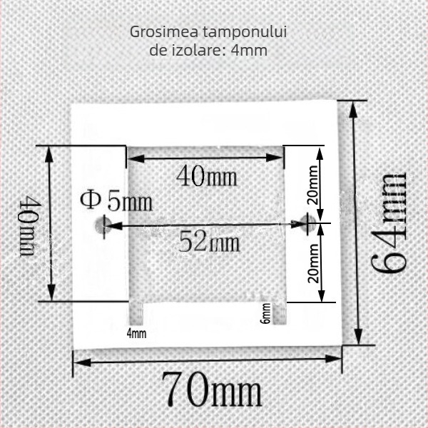 Pătură izolantă specială de 40 mm pentru răcitor termoelectric, garnitură etanșă și pernă rezistentă la umezeală