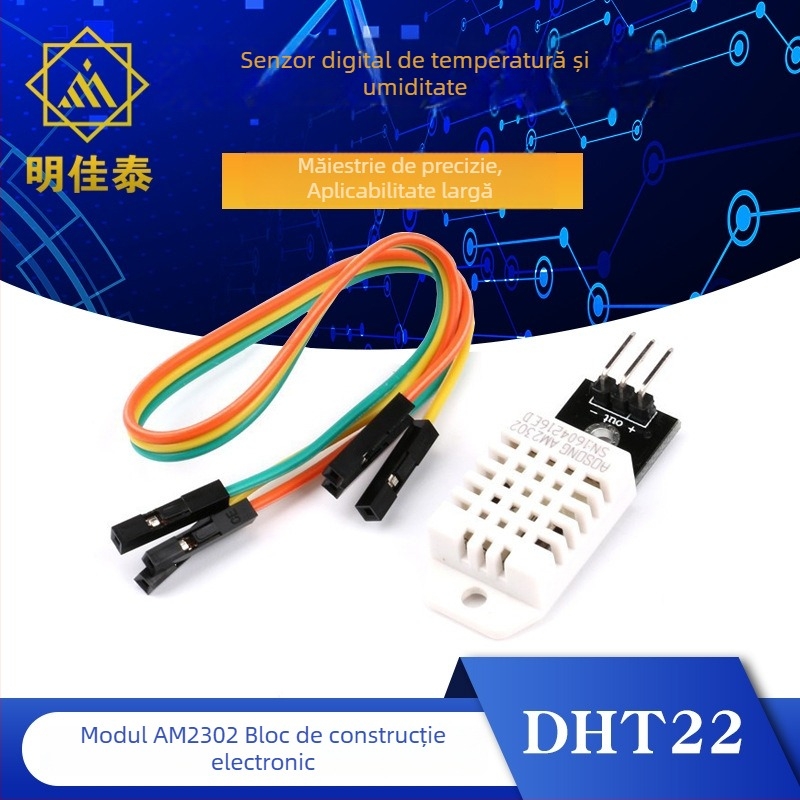 DHT22 senzor digital de temperatură și umiditate AM2302, modul 1-Wire pentru blocuri electronice