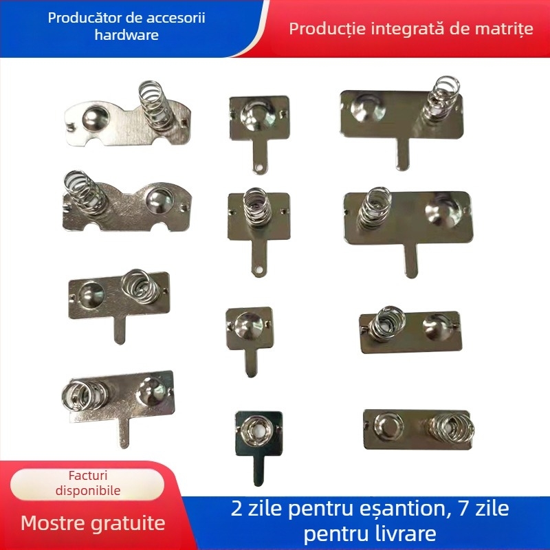 Tăblițe de contact pentru baterii nr. 5 și nr. 7 – piese ștanțate, contacte pentru baterii și electronice