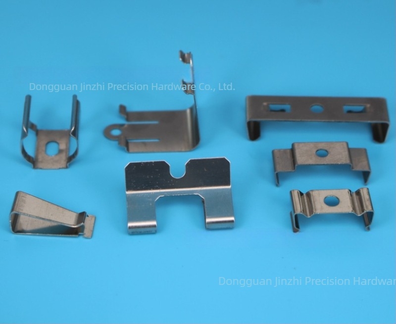Foiță elastică din oțel mangan, clemă în formă de V, oțel inoxidabil 301, conector de fixare prin ștanțare pentru electronică