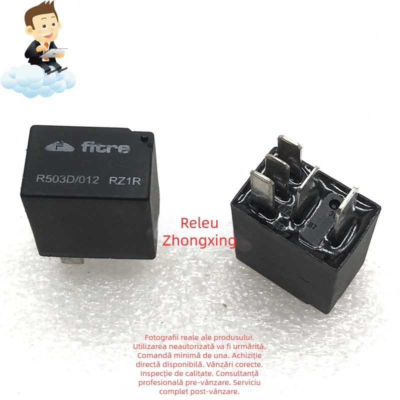 Relé auto FITRE R503D/012 RZ1R, SPDT cu 5 pini, 12V DC
