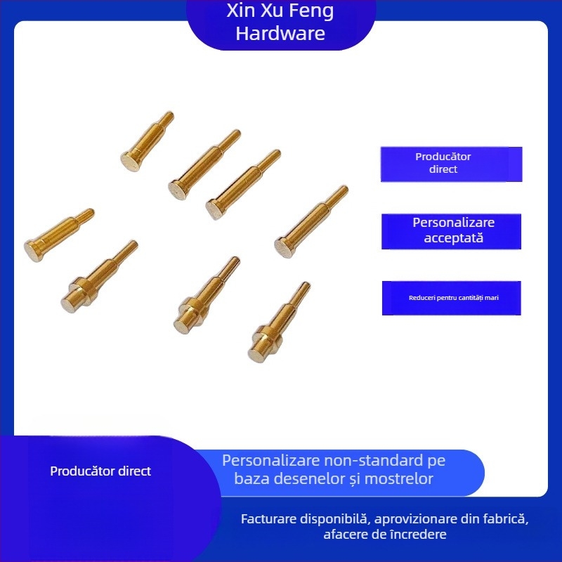Pogopin cu arc, contact de testare a curentului, contact telescopic pentru încărcare (Model 2x8)
