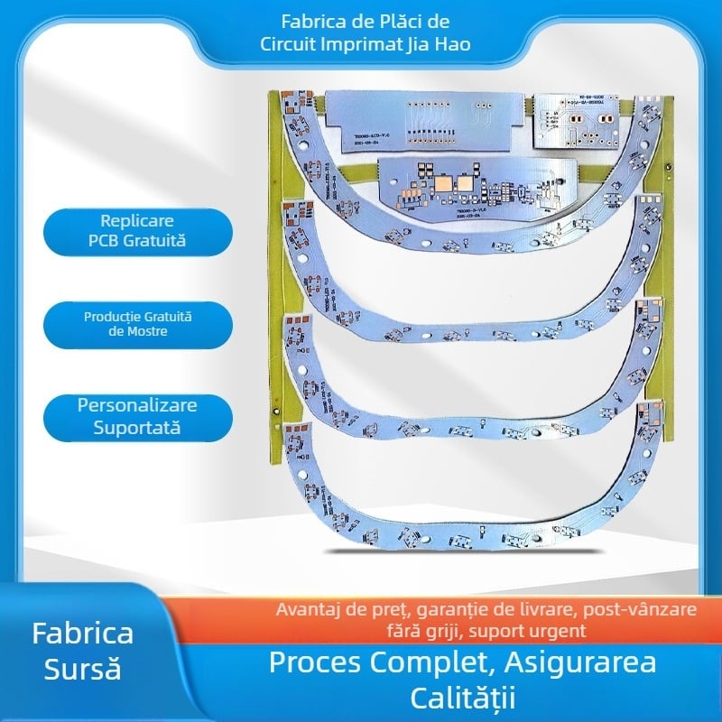 Placă de circuite cu un singur strat pentru controler, prototipare, rezistentă la foc, CEM-3/FR-4, 22F