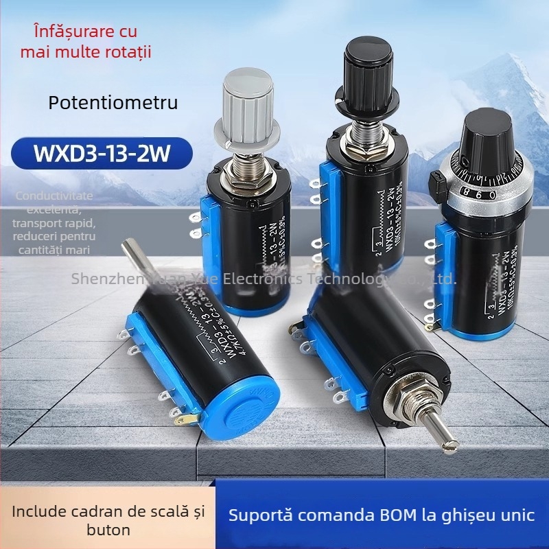WXD3-13-2W Potențiometru inelar de precizie 1K/2.2K/3.3K/4.7K/10K/22K/47K/100K/680