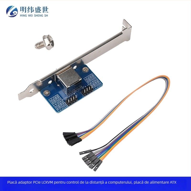 Placă adaptor PCIe pentru control KVM de la distanță, modul ATX, compatibil Raspberry Pi