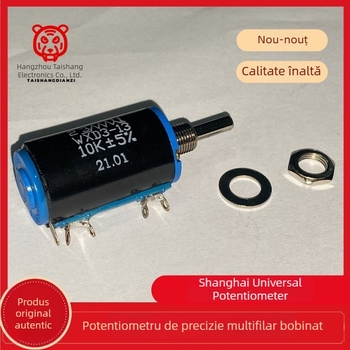 WXD3-13 10 kΩ Potențiometru cu bobină, 20 mm, 10 rotații, precizie