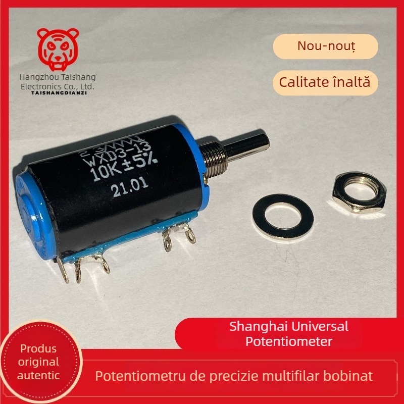 WXD3-13 10 kΩ Potențiometru cu bobină, 20 mm, 10 rotații, precizie