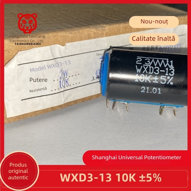 WXD3-13 10 kΩ Potențiometru cu bobină, 20 mm, 10 rotații, precizie