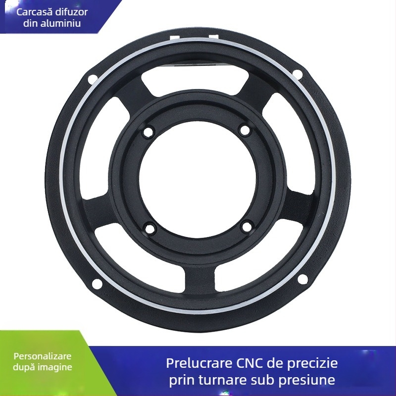 Coș de difuzor din aluminiu de 6,5 inch pentru VW A, componentă electroacustică, cadru din aliaj de aluminiu personalizat